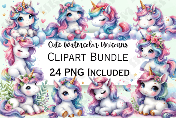 Cute Watercolor Unicorns Clipart: Design Assets That Actually Work