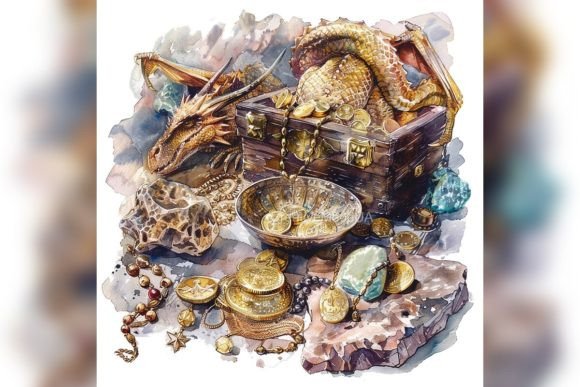 Dragon and Gold Watercolor PNG: A Designer's Guide