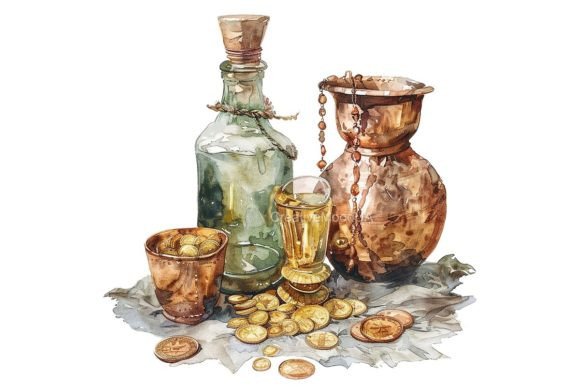 Golden Coins Watercolor PNG: A Designer's Guide