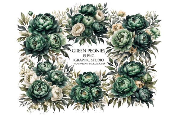 Green Peony Watercolor Clipart: A Designer's Guide
