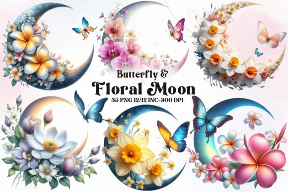 Watercolor Butterfly with Floral Moon: A Designer's Guide