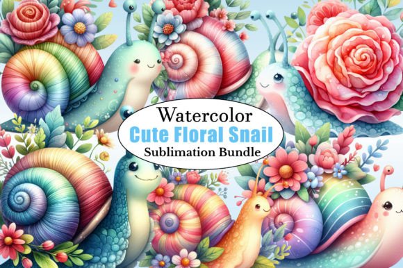 Watercolor Cute Floral Snail PNG: A Design Asset Guide
