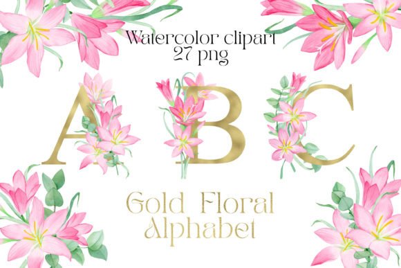 Watercolor Gold Alphabet Pink Flowers: A Designer's Guide