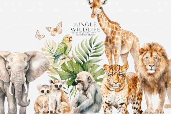 Watercolor Jungle Wildlife Clipart: A Designer's Guide