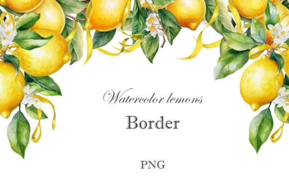Watercolor Lemon Border PNG: A Fresh Design Asset Worth Knowing