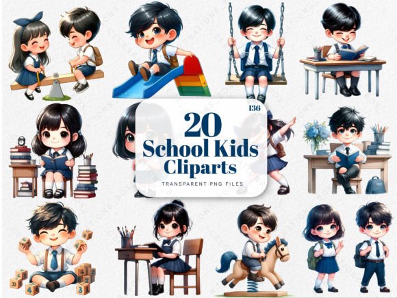 Watercolor School Kids Clipart PNGs: A Designer's Guide